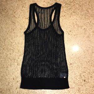 Guess Knit Mesh Tank Top